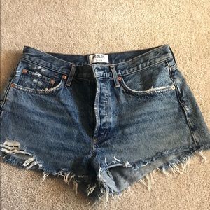 Agolde cut off shorts